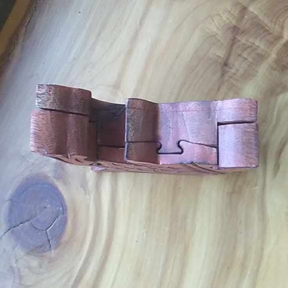 Rosewood Fish PUZZLE BOX 🎁 GREAT GIFT India hand crafted - Picture 7 of 16